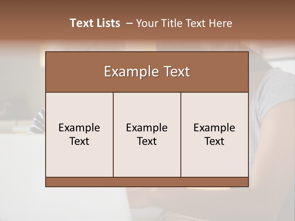 Summer Smiling Woman PowerPoint Template