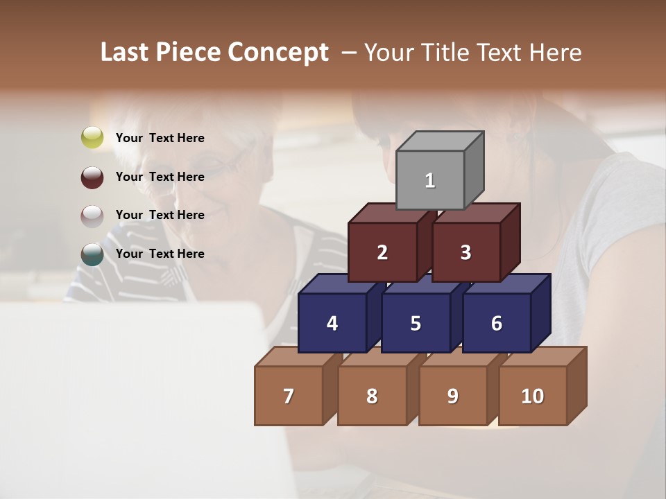 Summer Smiling Woman PowerPoint Template