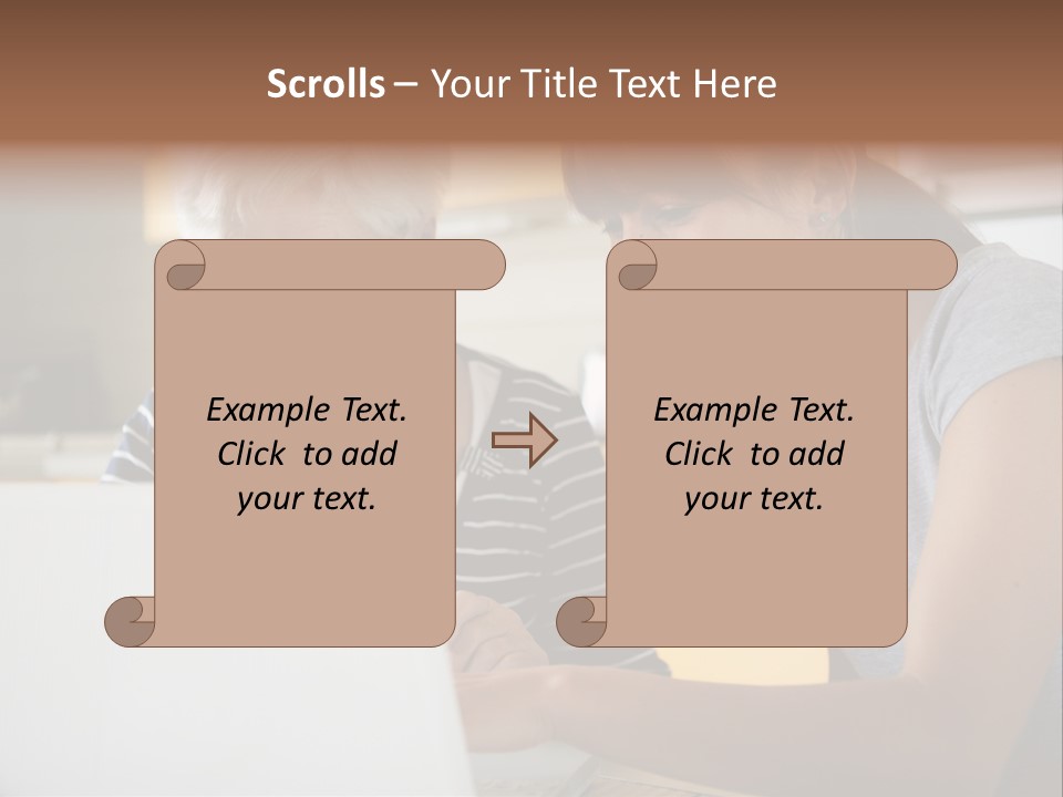 Summer Smiling Woman PowerPoint Template