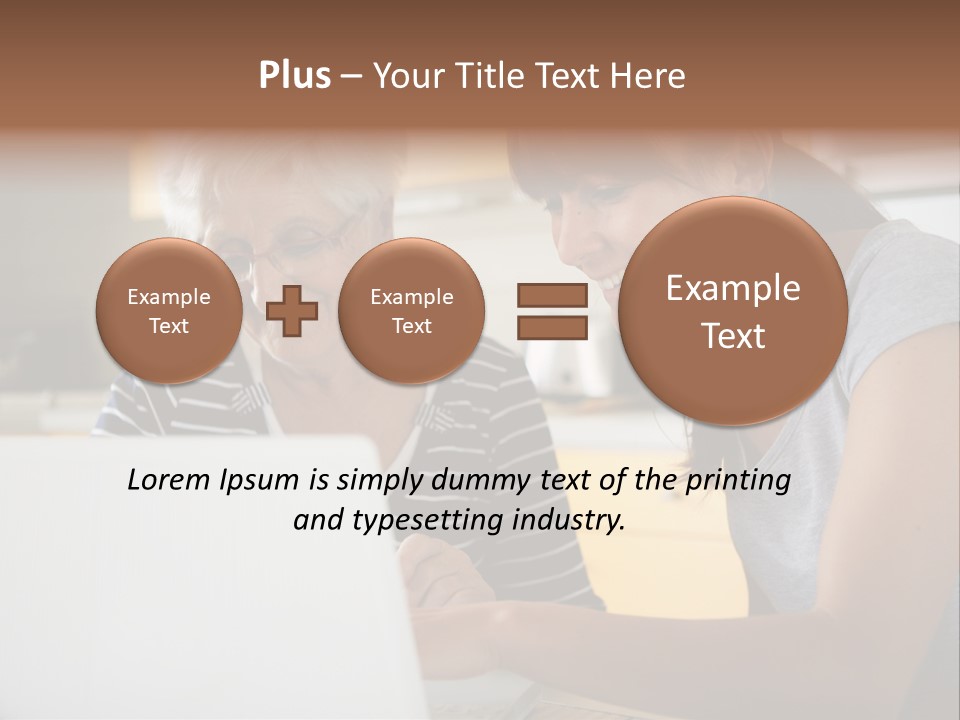 Summer Smiling Woman PowerPoint Template