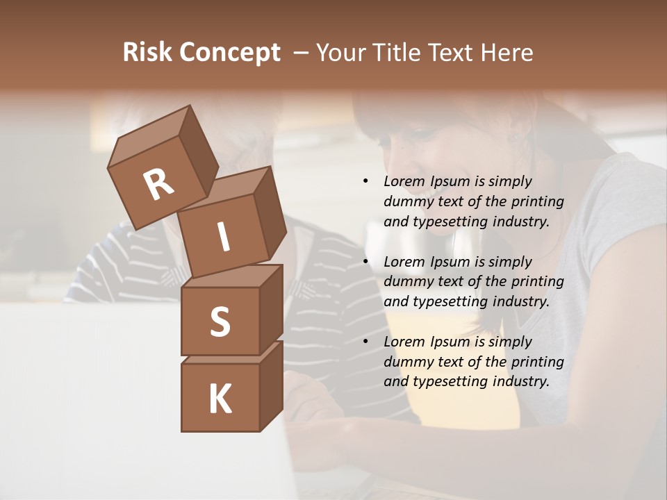 Summer Smiling Woman PowerPoint Template