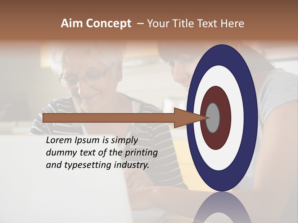 Summer Smiling Woman PowerPoint Template