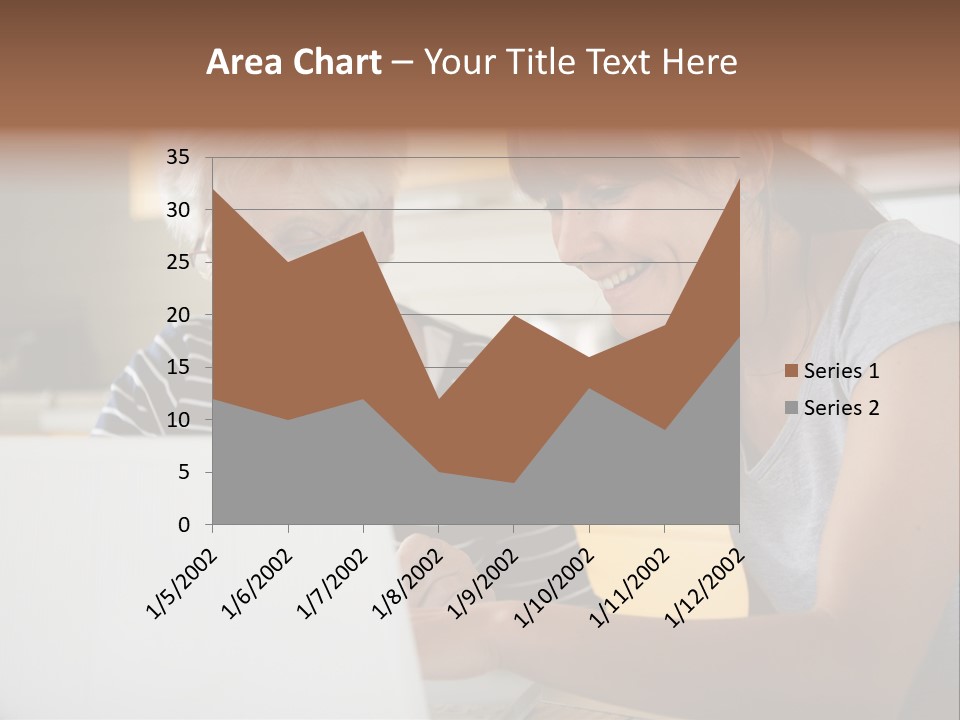 Summer Smiling Woman PowerPoint Template