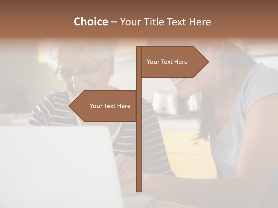 Summer Smiling Woman PowerPoint Template