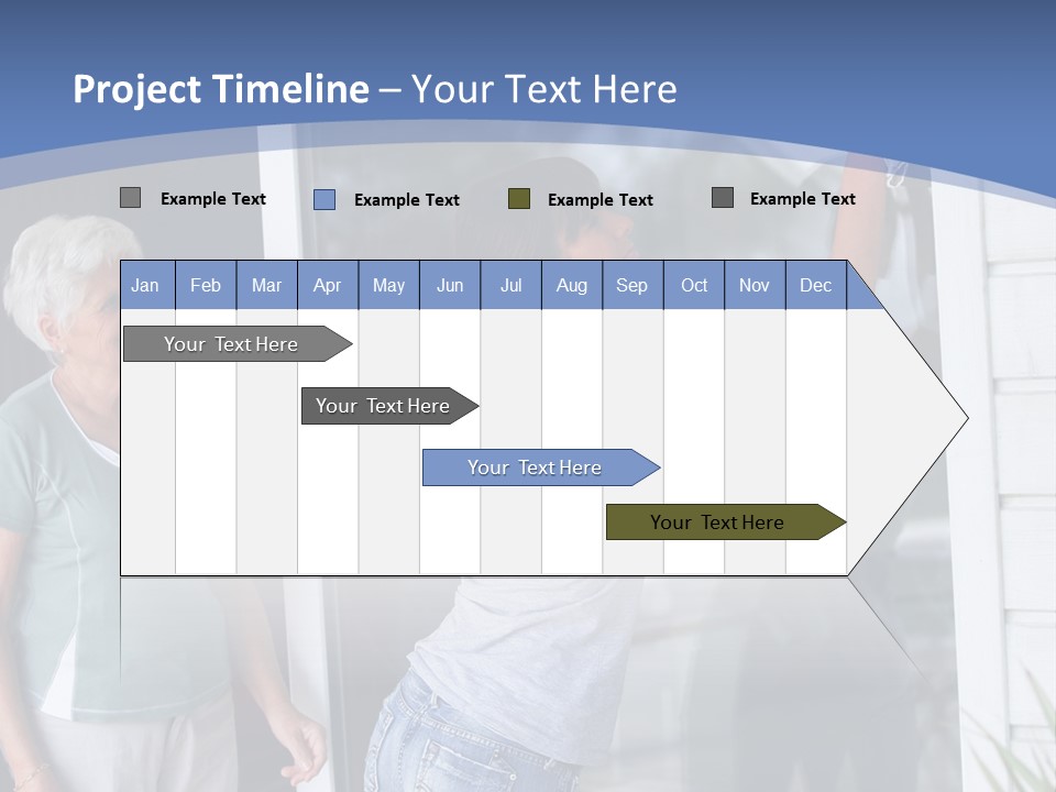 Grandmother Servicing Glass PowerPoint Template