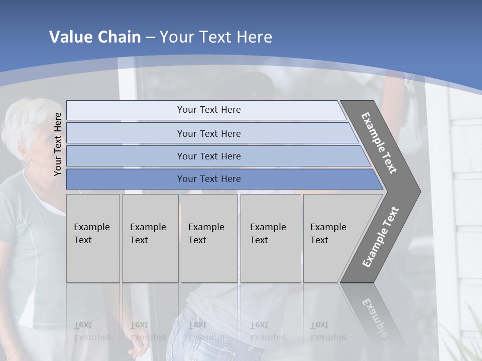 Grandmother Servicing Glass PowerPoint Template