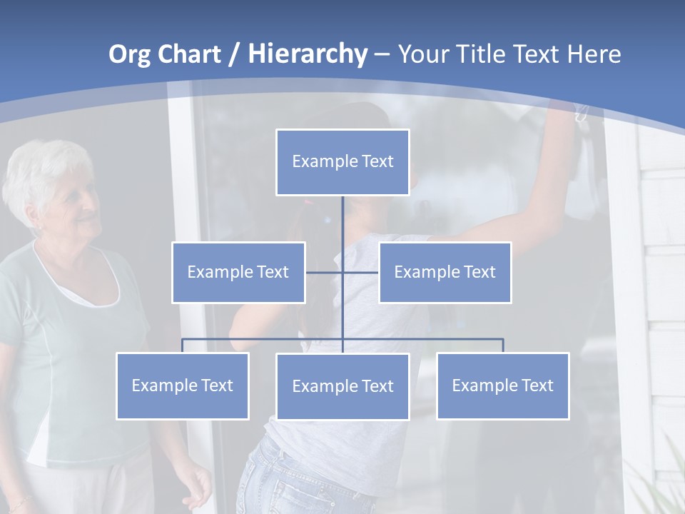 Grandmother Servicing Glass PowerPoint Template