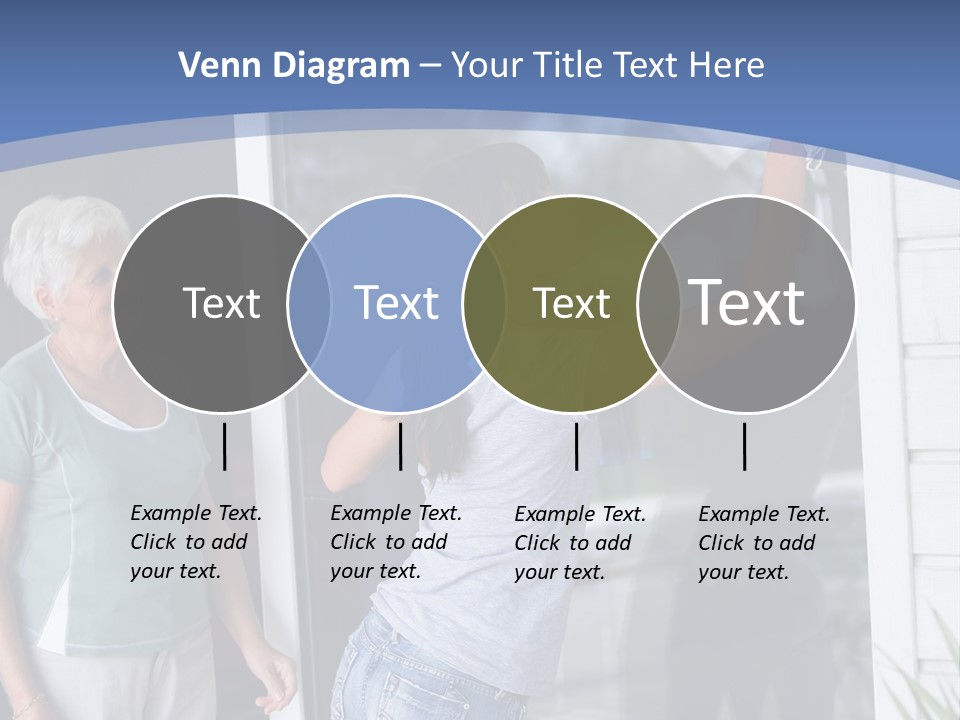 Grandmother Servicing Glass PowerPoint Template