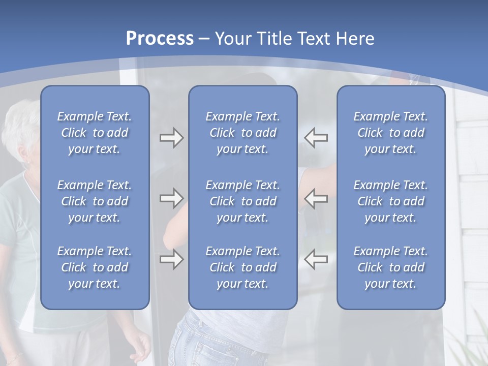 Grandmother Servicing Glass PowerPoint Template