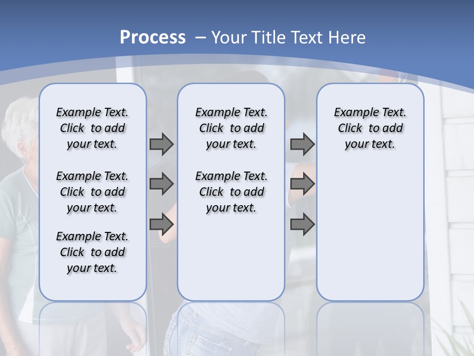Grandmother Servicing Glass PowerPoint Template