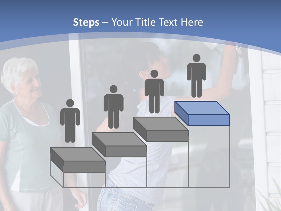Grandmother Servicing Glass PowerPoint Template