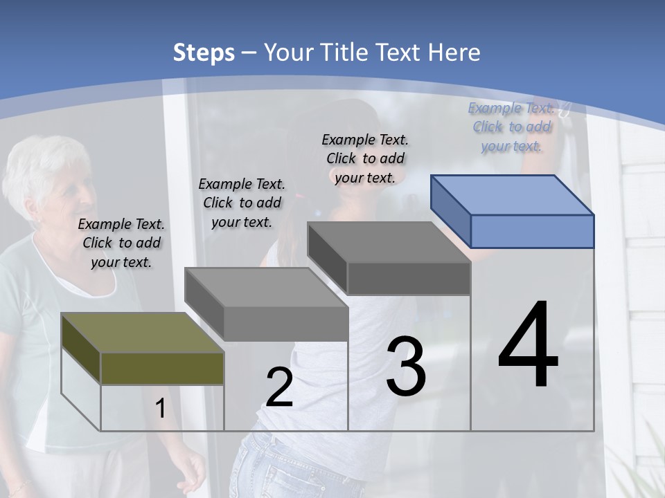 Grandmother Servicing Glass PowerPoint Template