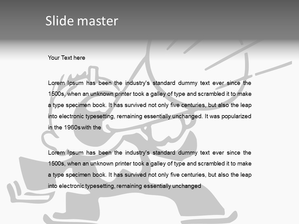 A Cartoon Character Holding A Megaphone In His Hand PowerPoint Template