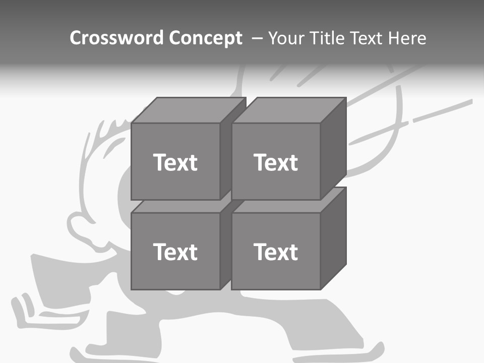 A Cartoon Character Holding A Megaphone In His Hand PowerPoint Template