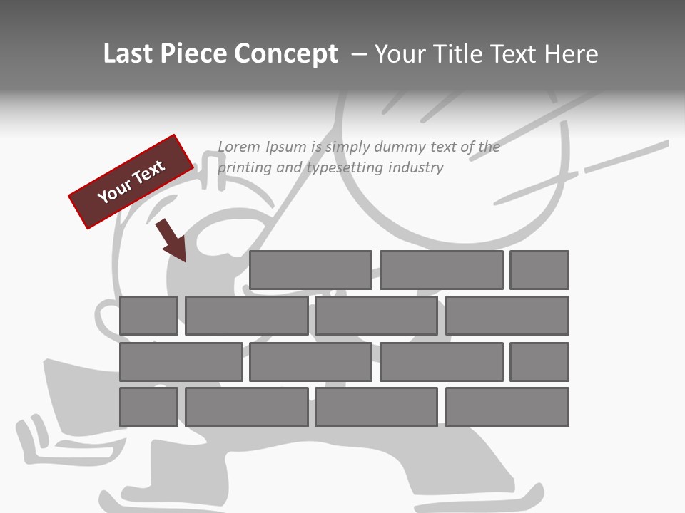 A Cartoon Character Holding A Megaphone In His Hand PowerPoint Template