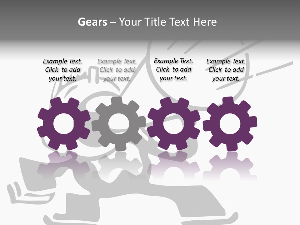 A Cartoon Character Holding A Megaphone In His Hand PowerPoint Template