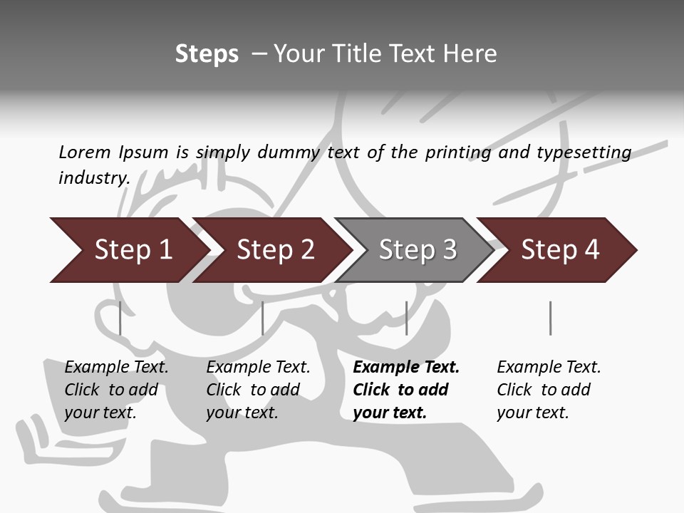 A Cartoon Character Holding A Megaphone In His Hand PowerPoint Template