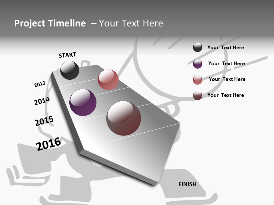 A Cartoon Character Holding A Megaphone In His Hand PowerPoint Template