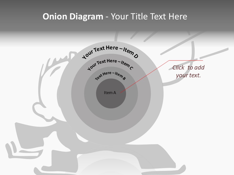 A Cartoon Character Holding A Megaphone In His Hand PowerPoint Template