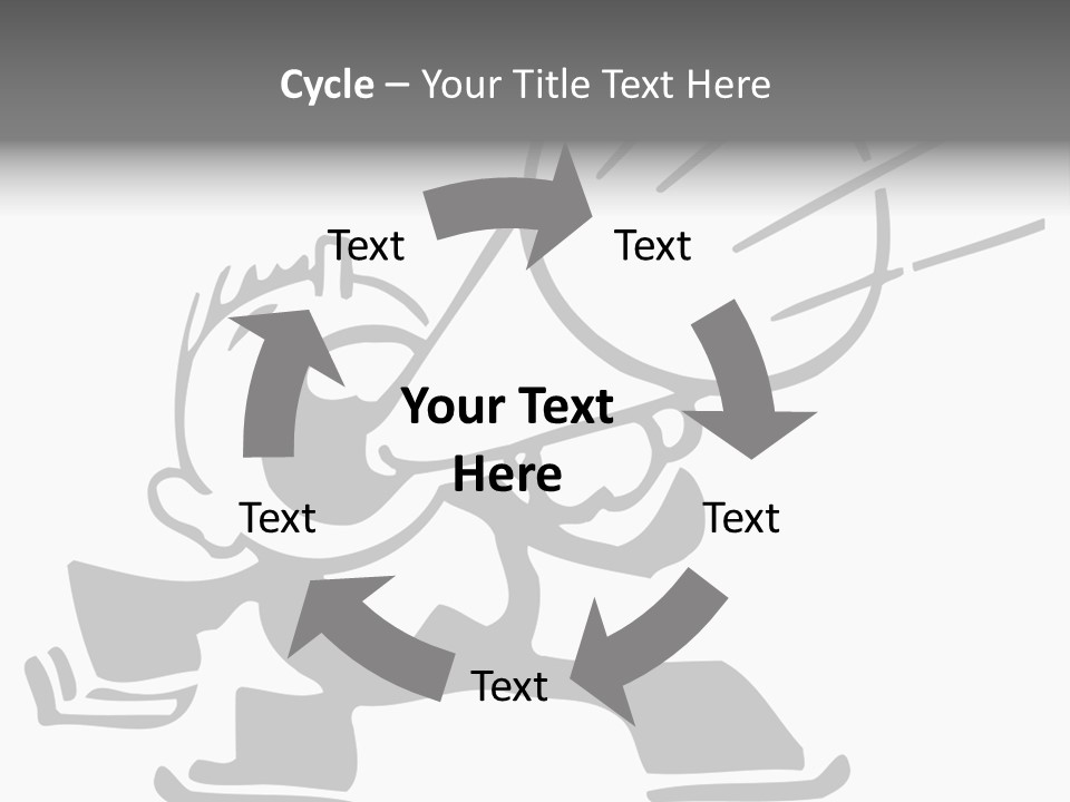 A Cartoon Character Holding A Megaphone In His Hand PowerPoint Template