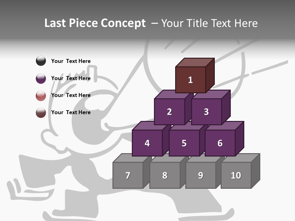 A Cartoon Character Holding A Megaphone In His Hand PowerPoint Template