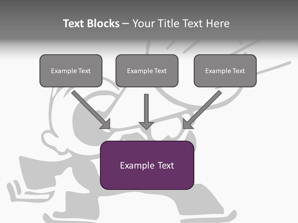 A Cartoon Character Holding A Megaphone In His Hand PowerPoint Template