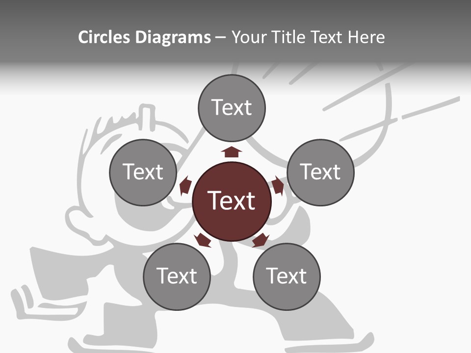 A Cartoon Character Holding A Megaphone In His Hand PowerPoint Template