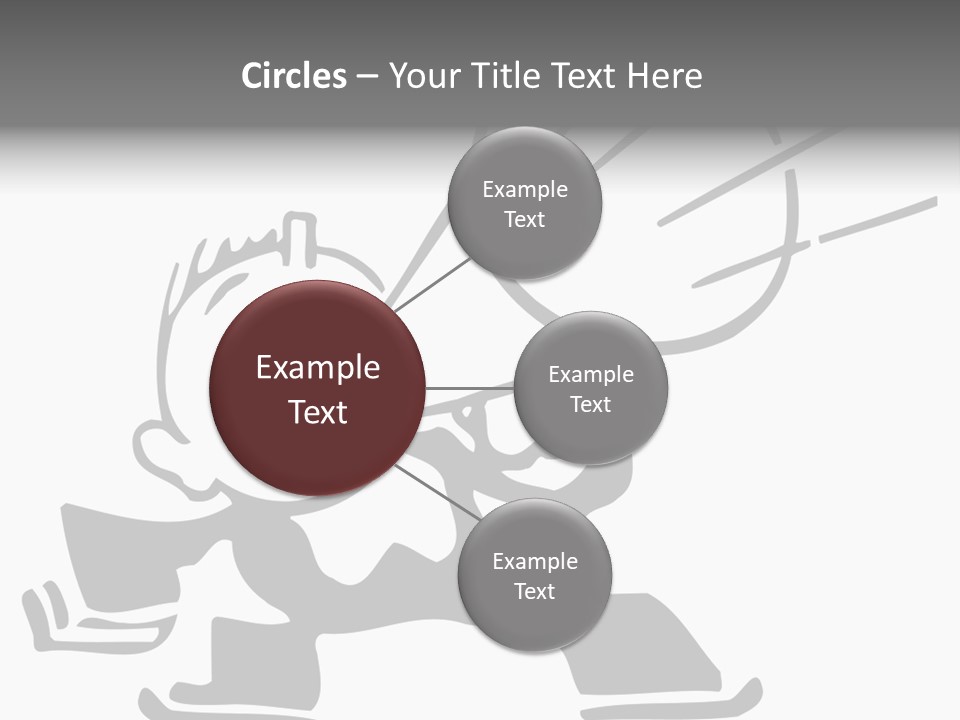 A Cartoon Character Holding A Megaphone In His Hand PowerPoint Template