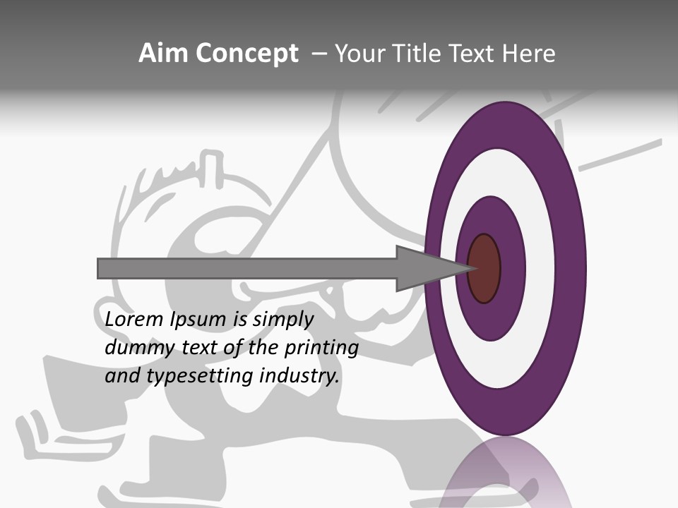 A Cartoon Character Holding A Megaphone In His Hand PowerPoint Template