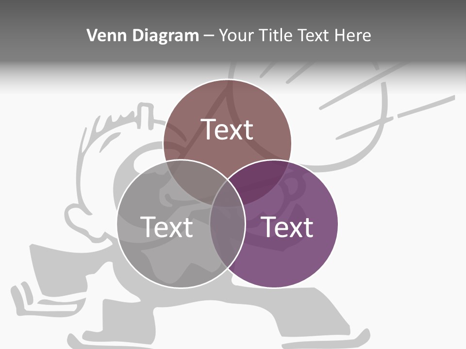 A Cartoon Character Holding A Megaphone In His Hand PowerPoint Template