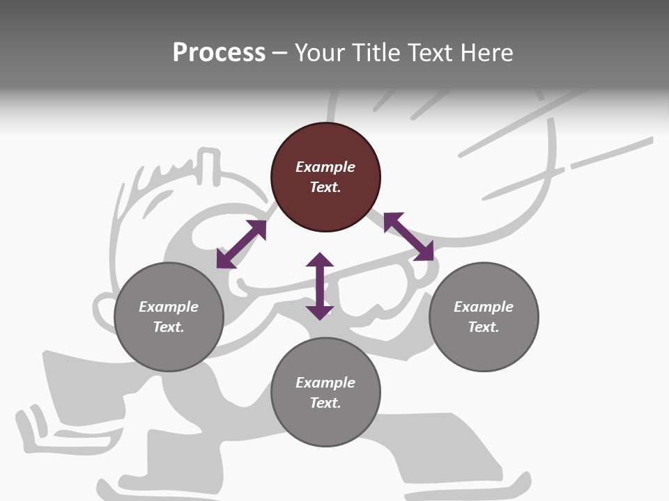 A Cartoon Character Holding A Megaphone In His Hand PowerPoint Template
