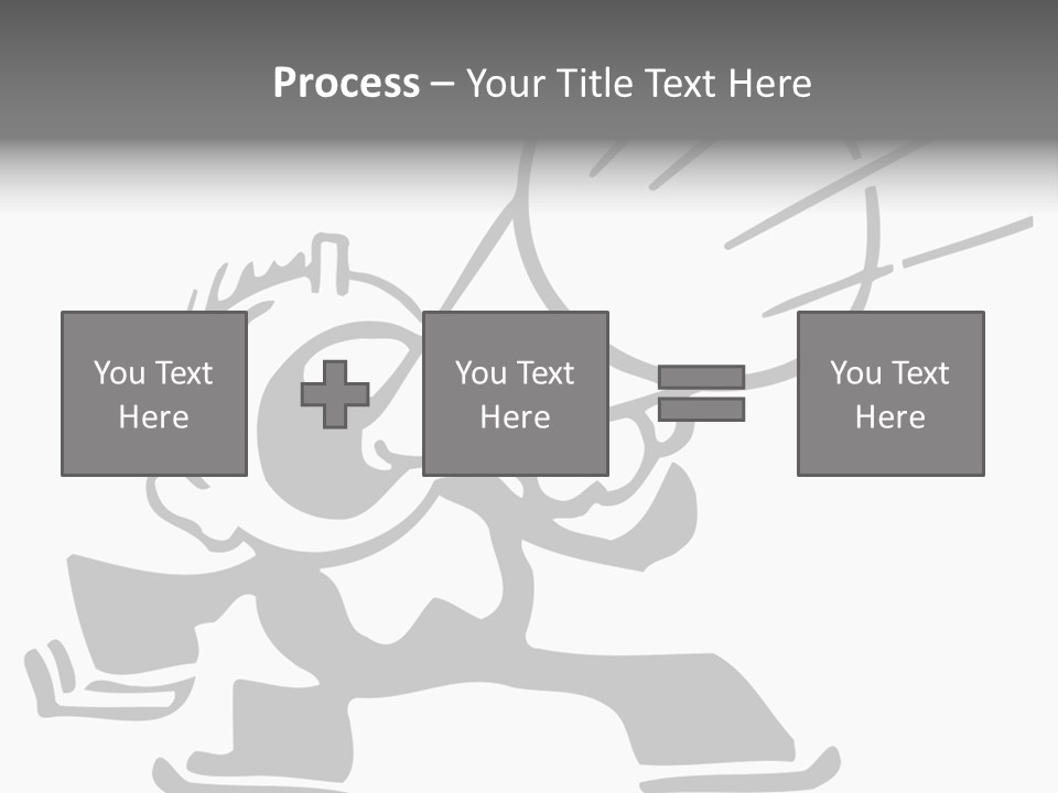 A Cartoon Character Holding A Megaphone In His Hand PowerPoint Template