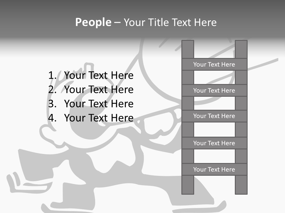 A Cartoon Character Holding A Megaphone In His Hand PowerPoint Template