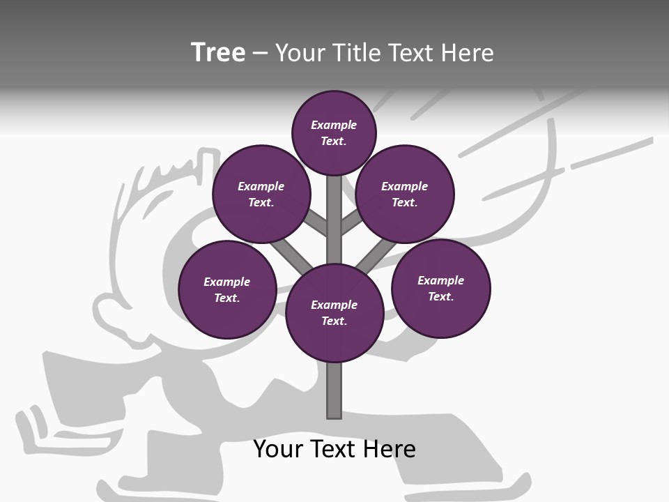 A Cartoon Character Holding A Megaphone In His Hand PowerPoint Template