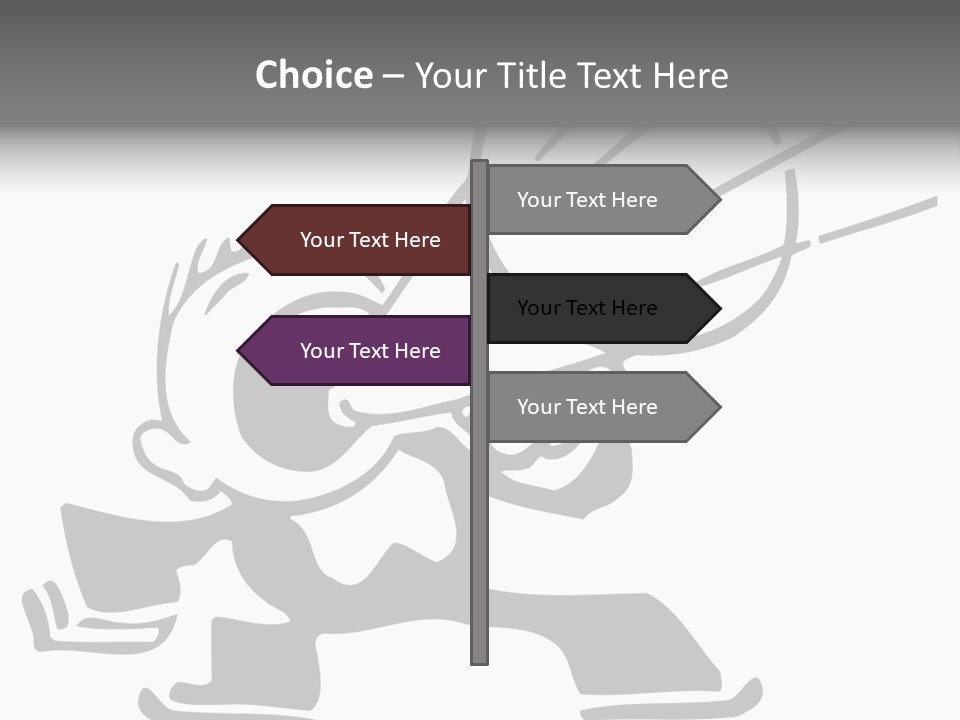 A Cartoon Character Holding A Megaphone In His Hand PowerPoint Template