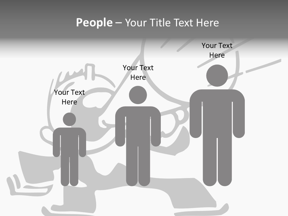 A Cartoon Character Holding A Megaphone In His Hand PowerPoint Template