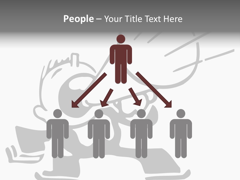 A Cartoon Character Holding A Megaphone In His Hand PowerPoint Template