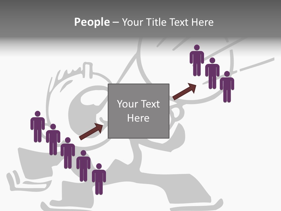 A Cartoon Character Holding A Megaphone In His Hand PowerPoint Template