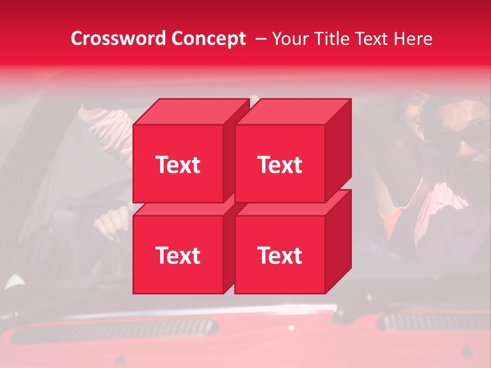 Driving African Facing PowerPoint Template