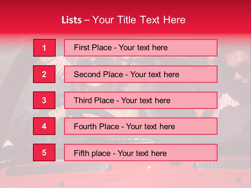 Driving African Facing PowerPoint Template