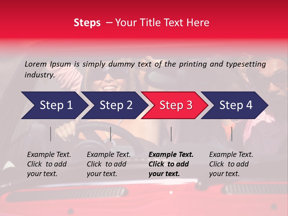 Driving African Facing PowerPoint Template