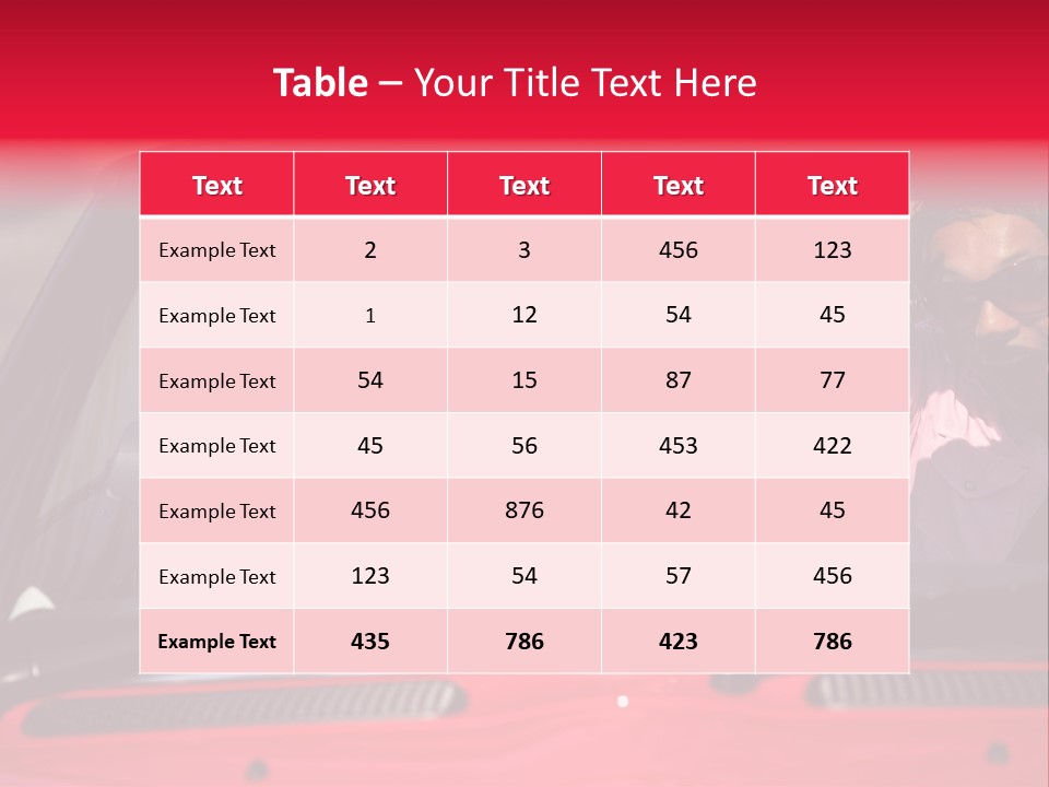 Driving African Facing PowerPoint Template
