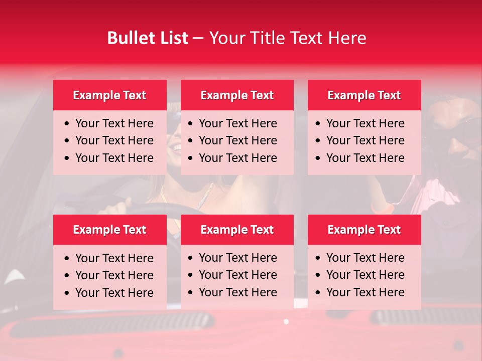 Driving African Facing PowerPoint Template