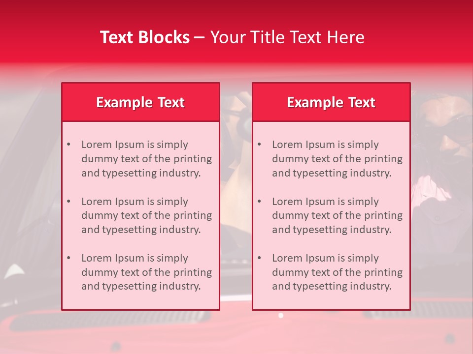 Driving African Facing PowerPoint Template