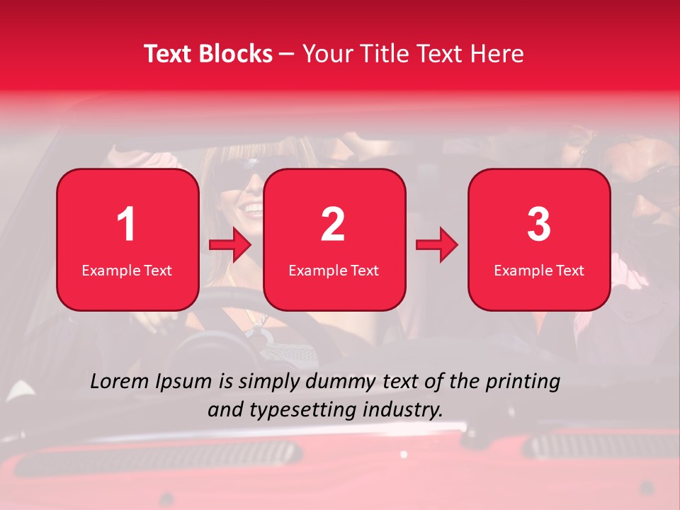Driving African Facing PowerPoint Template