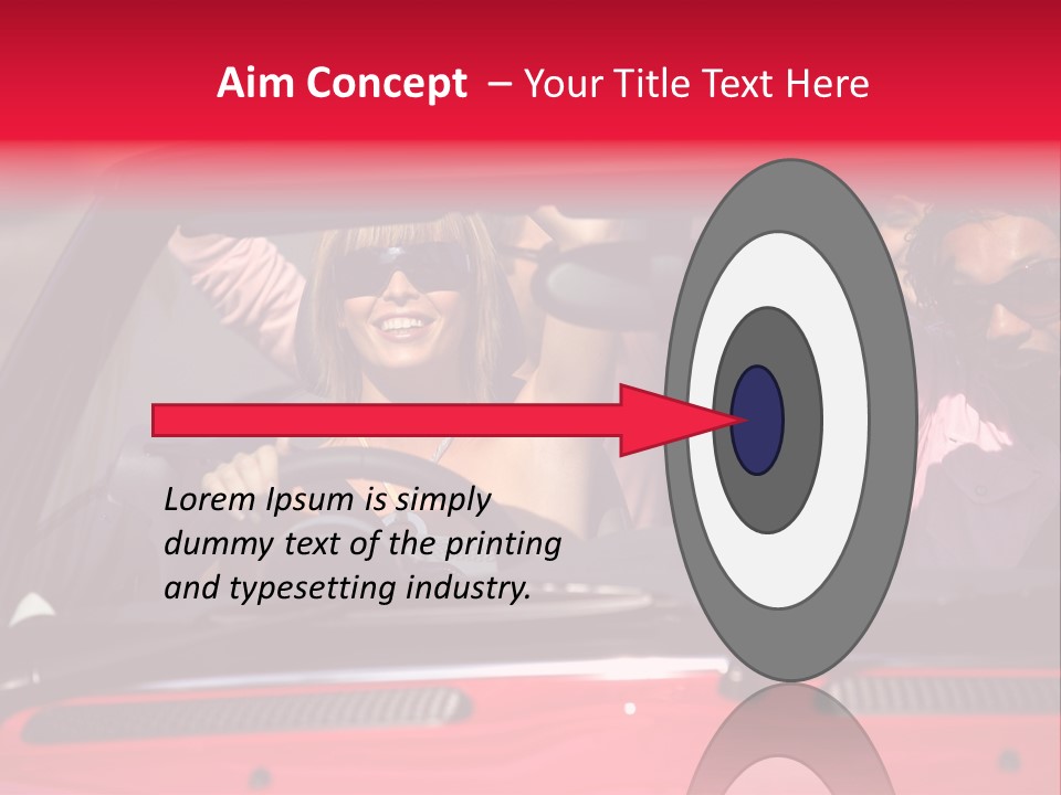 Driving African Facing PowerPoint Template