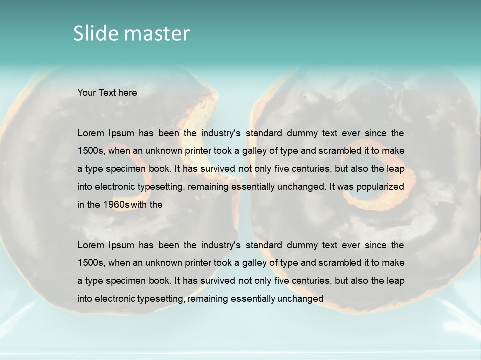 Dessert Decadent Diet PowerPoint Template