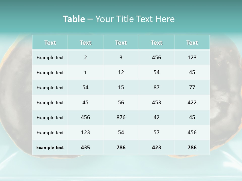 Dessert Decadent Diet PowerPoint Template