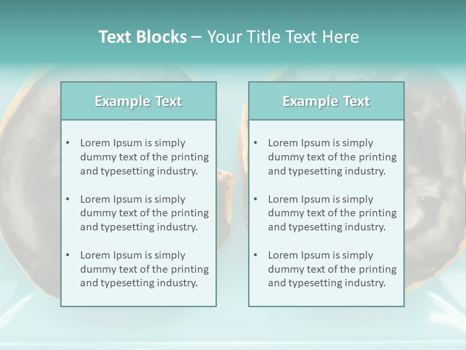 Dessert Decadent Diet PowerPoint Template