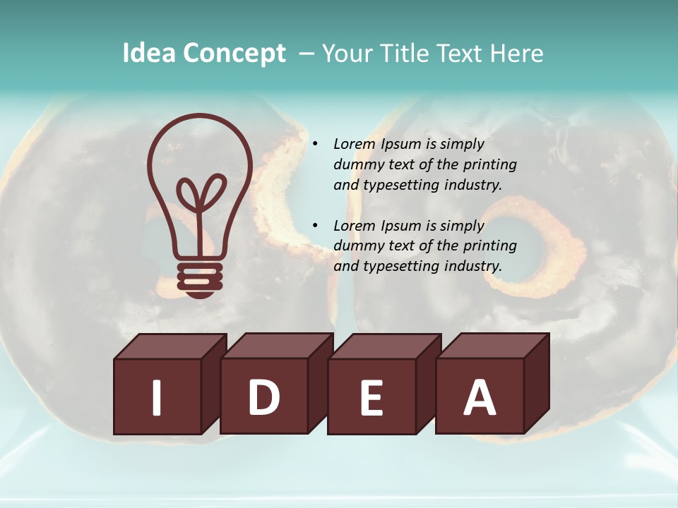 Dessert Decadent Diet PowerPoint Template